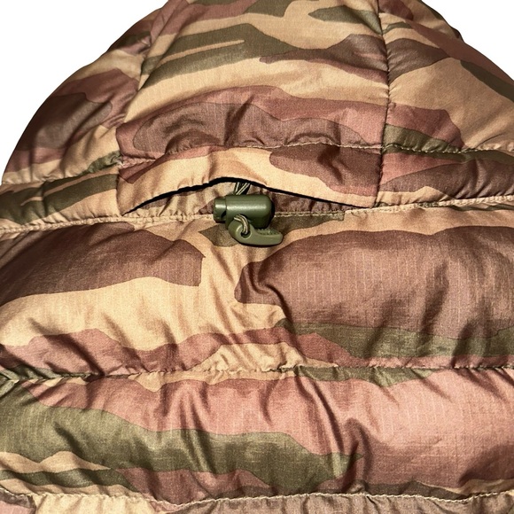 Patagonia Hi Loft Down Hoody Puffer Hooded Jacket RARE Camo Men's Size Small